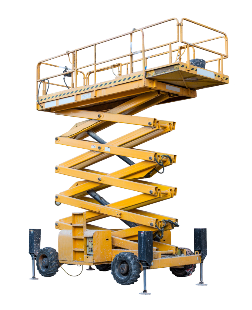 Electric scissor lift for indoor and outdoor applications